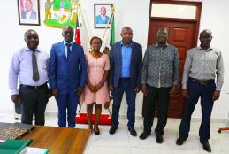 Dr Wanyama with Hon Savula and delegation 