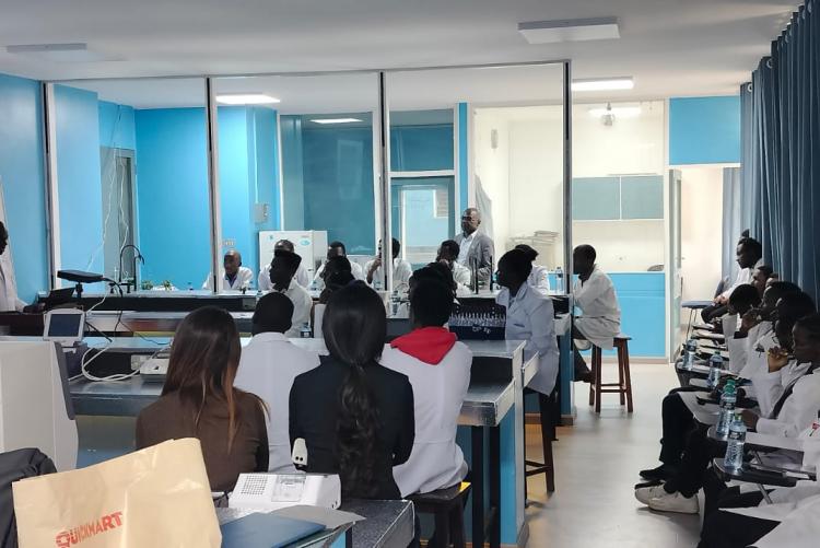 Dr Wanyama Training students 