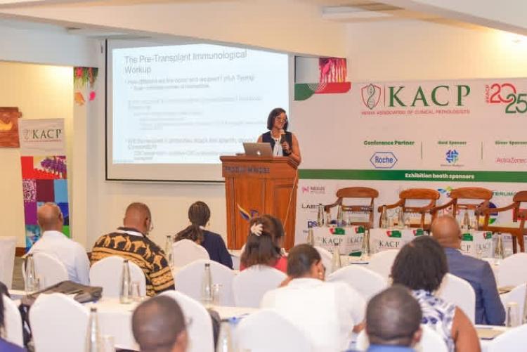 Dr Barasa presenting her session at KACP 2025