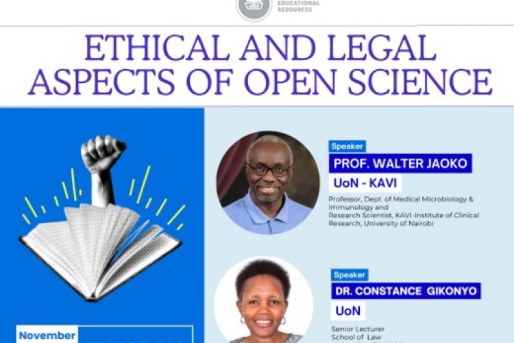 Ethical and Legal issues in Open Science Webinar