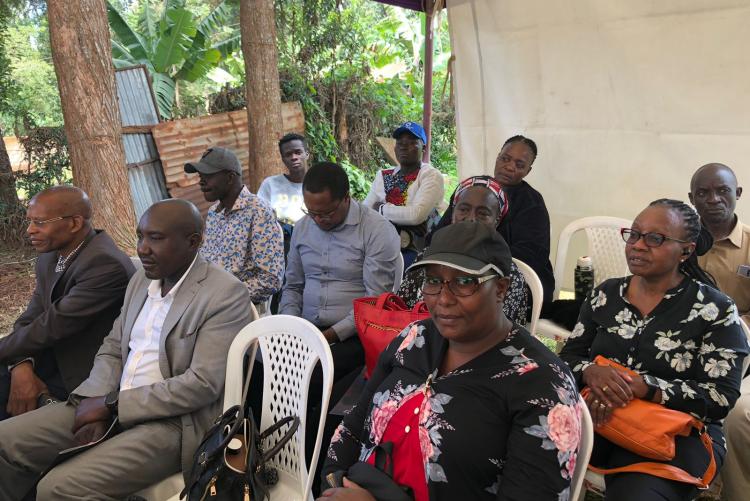 Department members at the funeral