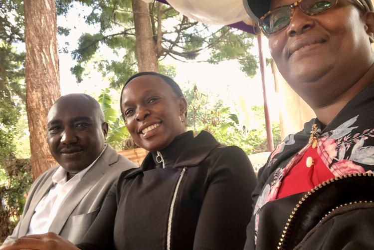 Department members at the funeral