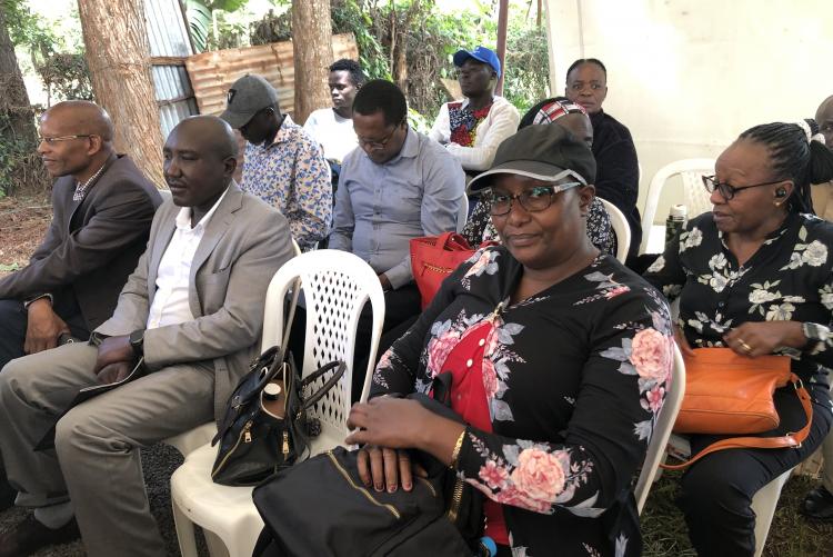 Department members at the funeral