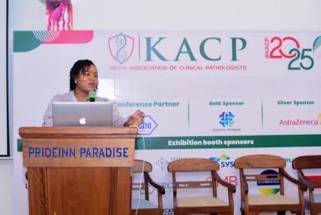 Dr Magutu presenting at KACP 2025