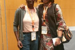 Dr Barasa with Rachael  at the conference 
