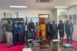 Prof. Margaret Hutchinson with Prof Stijn Coenen, Dr. Francis Wanyama and other Senior members of staff