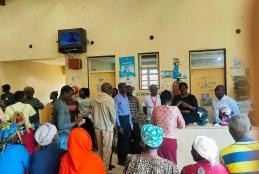 Dr Wanyama in the medical camp 