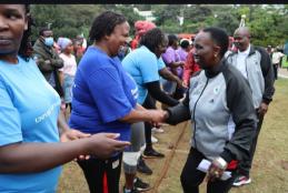 Mrs Joyce at the UON annual sports Day