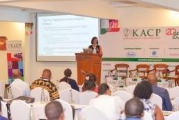 Dr Barasa presenting her session at KACP 2025