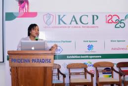 Dr Magutu presenting at KACP 2025
